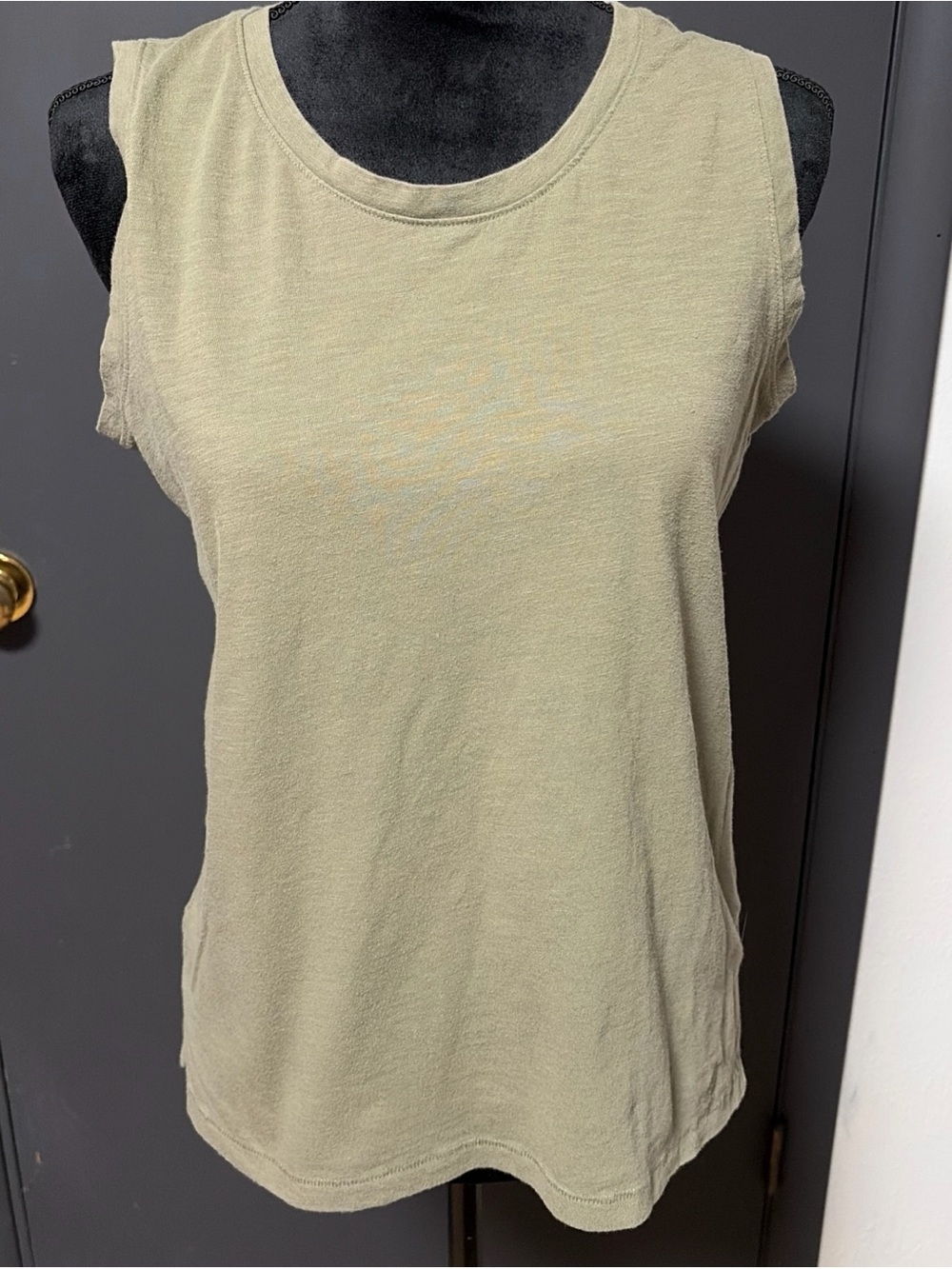 Nautica Olive Green Crew Neck Short Sleeve Tee